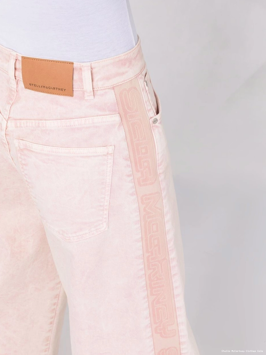 Cheap Women Stella jeans McCartney wide logo-tape 0727